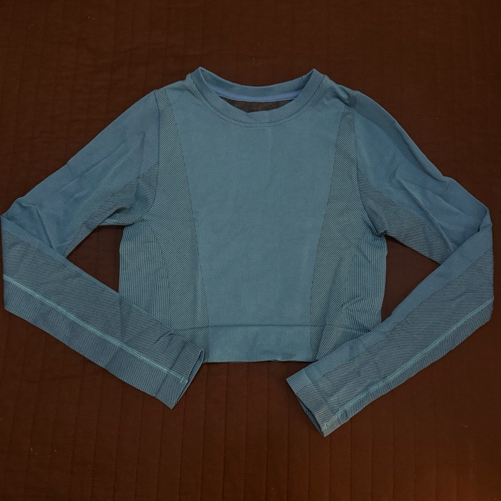 Blue Long Sleeve Women's Top